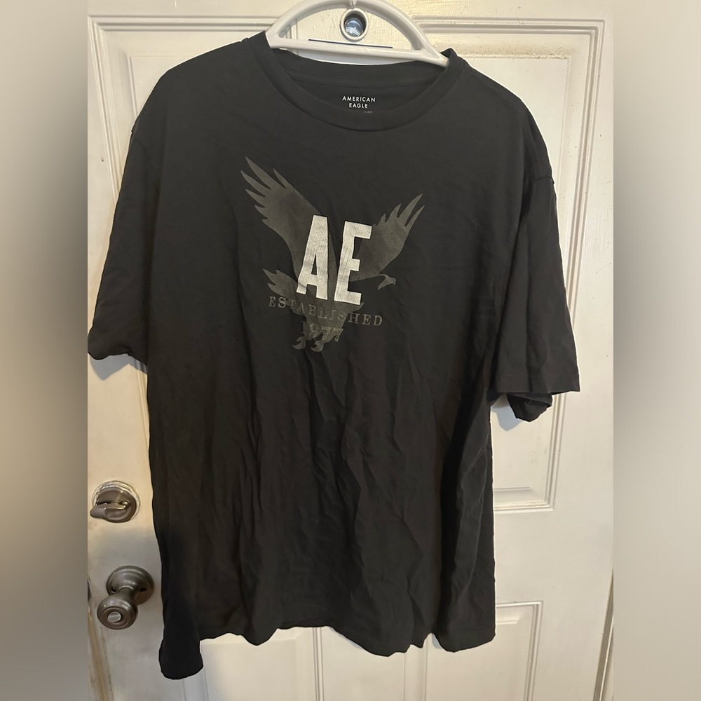 Men’s Black American Eagle T-shirt 3X